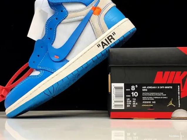 Cheap UNC Jordan Powder AQ0818-148 Off-White Blue 1 Air 0407